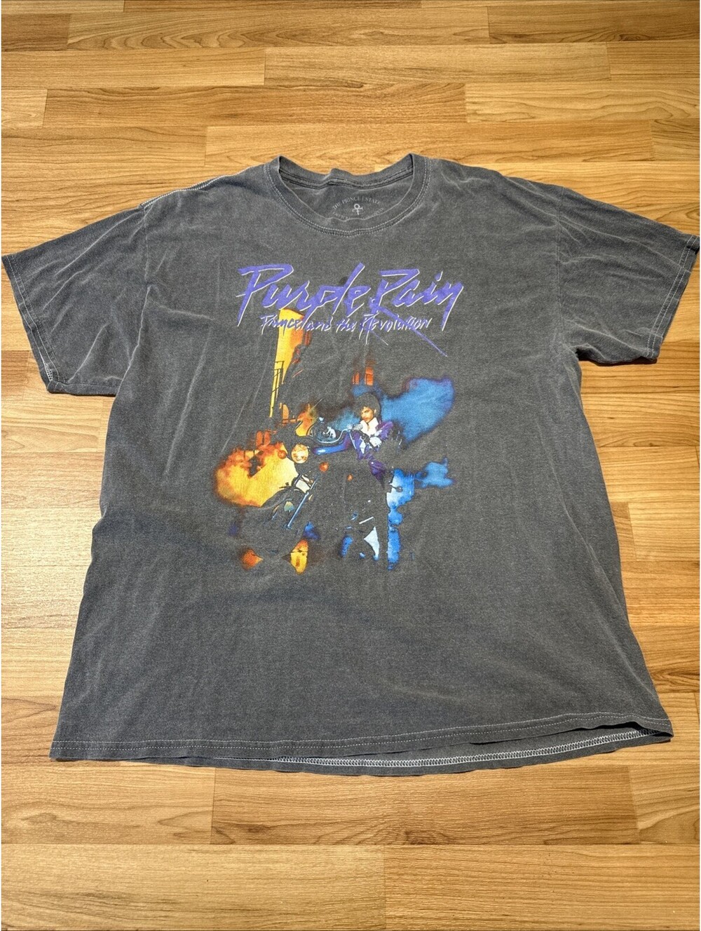 Prince Purple Rain T Shirt Mens Large The Revolution Motorcycle Official Tee